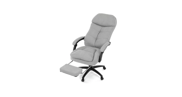 Kancelářské křeslo ZELHALVOR, světle šedá látka