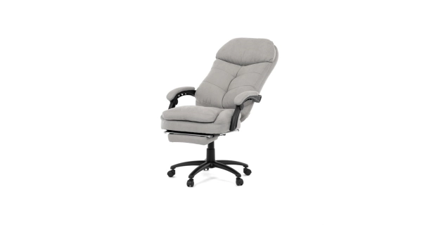 Kancelářské křeslo ZELHALVOR, světle šedá látka