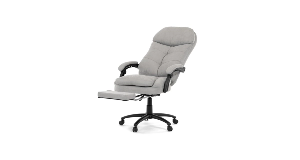 Kancelářské křeslo ZELHALVOR, světle šedá látka