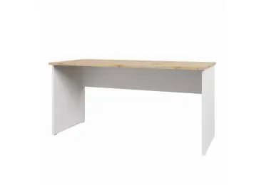 Kancelářský psací stůl NEJBY GIANNI, bílá/dub wotan