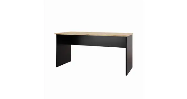 Kancelářský psací stůl NEJBY GIANNI, černá/dub wotan