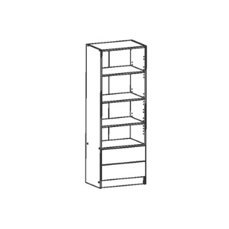 KAUNAS, skříň 2D2S, dub sonoma