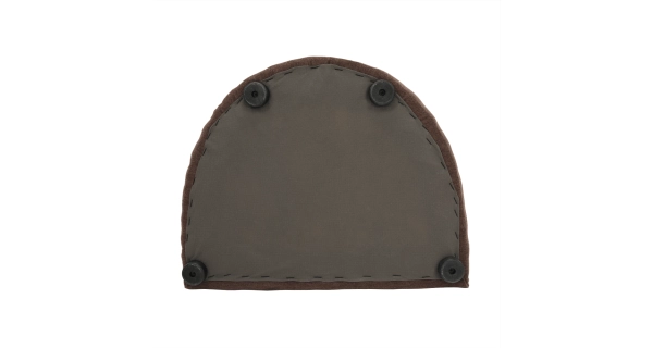 Klubové křeslo BENEDA s taburetem, hnědá