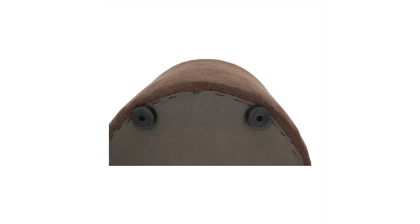 Klubové křeslo BENEDA s taburetem, hnědá