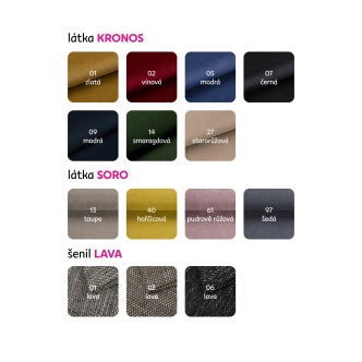 Klubové křeslo BENEDA s taburetem, mentolová