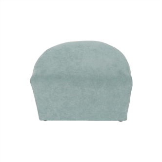 Klubové křeslo BENEDA s taburetem, mentolová
