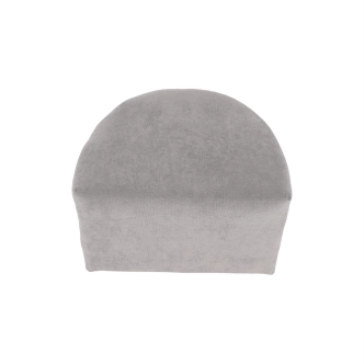 Klubové křeslo BENEDA s taburetem, šedá