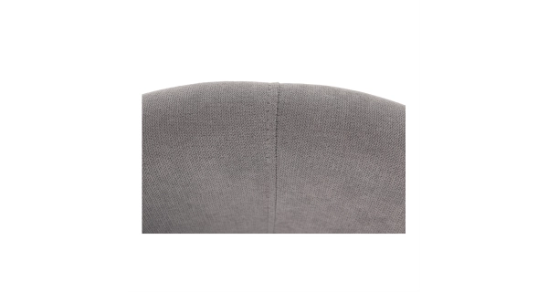 Klubové křeslo BENEDA s taburetem, šedá