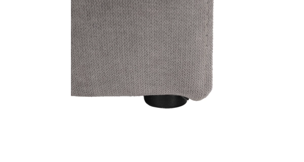 Klubové křeslo BENEDA s taburetem, šedá