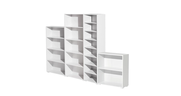 Knihovna EMERY, bílá