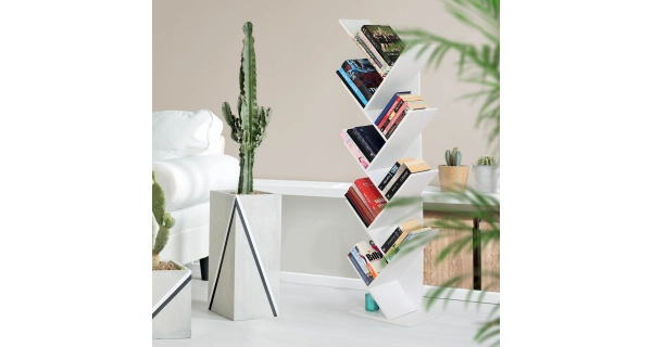 Knihovna GARCINIA 1, bílá