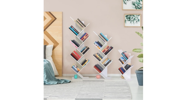 Knihovna GARCINIA 1, bílá