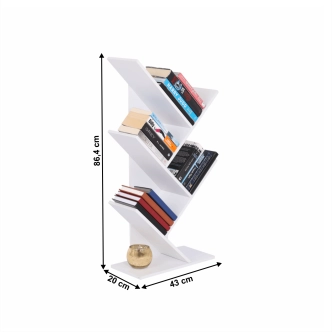 Knihovna GARCINIA 3, bílá