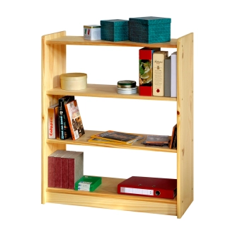 Knihovna MAROON výška 100 cm, masiv borovice