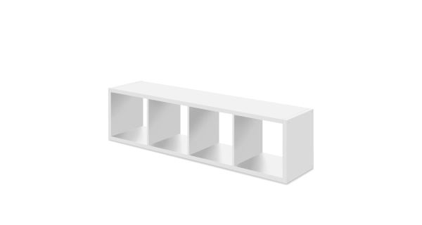 Knihovna MEIJE 4, bílá