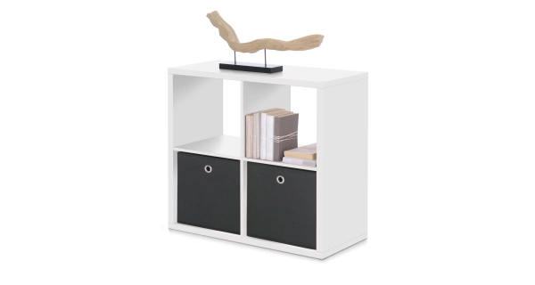 Knihovna MEIJE 4, kostka bílá