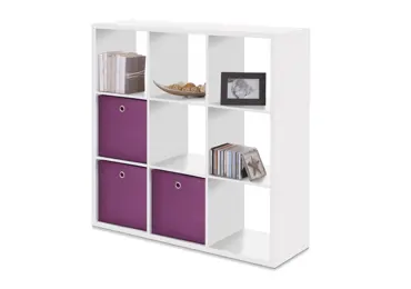 Knihovna MEIJE 9, bílá