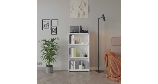 Knihovna VORLEM, bílá DOPRODEJ