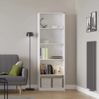 Knihovna WOODRING, bílá DOPRODEJ