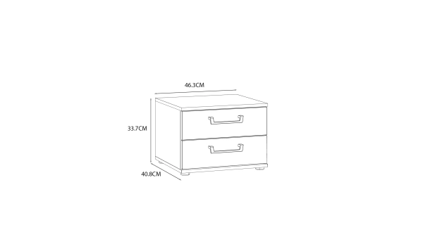 KNINO noční stolek, dub Bartex, 5 let záruka