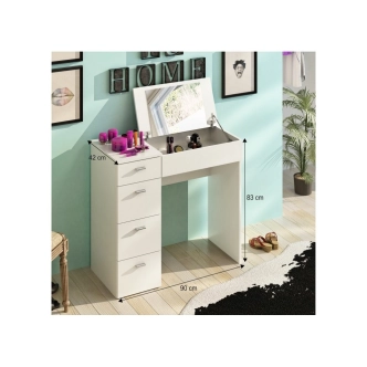 KOBROOR toaletní stolek, bílý