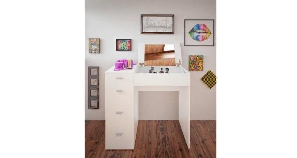 KOBROOR toaletní stolek, bílý