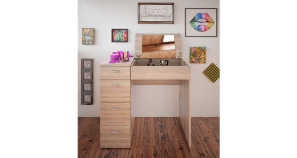 KOBROOR toaletní stolek, dub sonoma