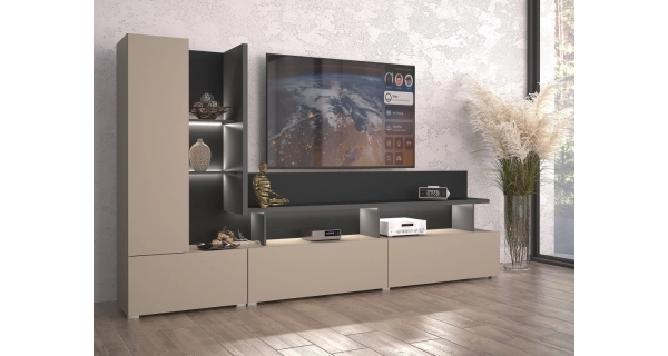 KODY obývací stěna, congo/antracit