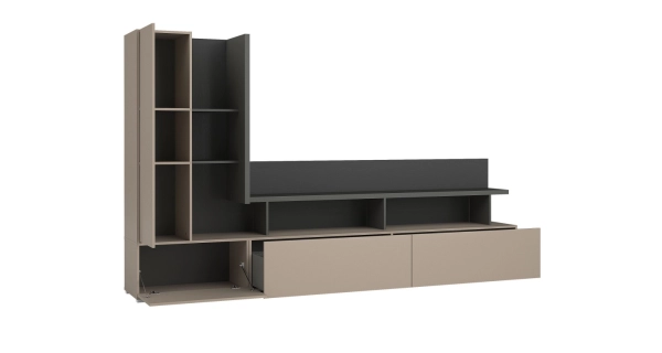 KODY obývací stěna, congo/antracit