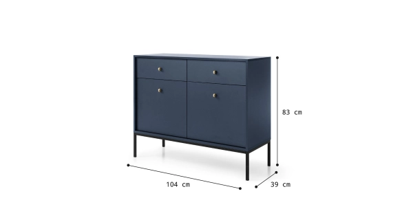 Kombinovaná komoda CORANICA 104, modrá