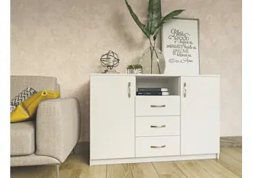 Kombinovaná komoda ELIGIO, bílá
