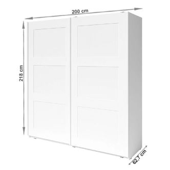 Kombinovaná skříň AKRAMI, bílá