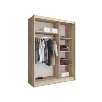 Kombinovaná skříň CONCINNA 2 se zrcadlem 150, bílá