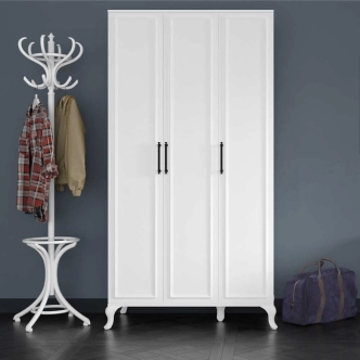 Kombinovaná skříň GRAVEN, bílá DOPRODEJ