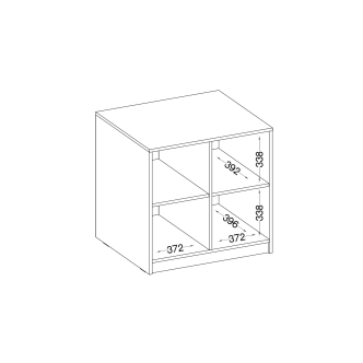 Komoda AGEPSTA 2D, dub artisan