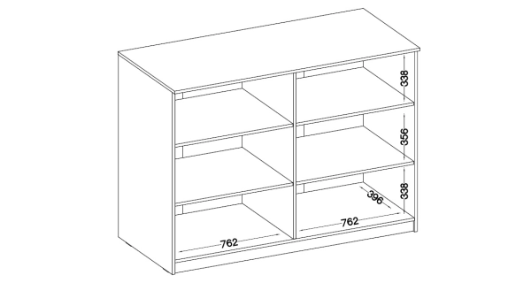 Komoda AGEPSTA 2DP, dub artisan