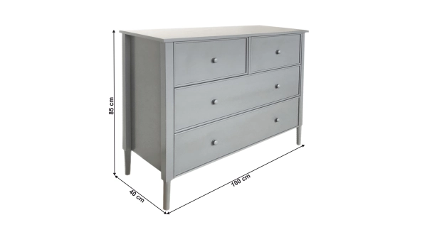 Komoda AKANDO, šedá