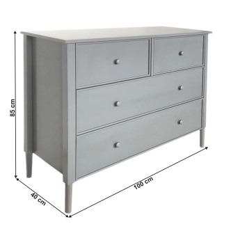 Komoda AKANDO, šedá