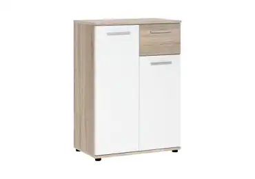 Komoda ALVIS 1, dub sonoma/bílá