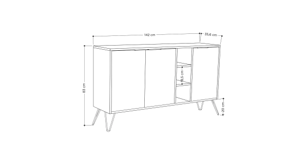 Komoda ANIMAL, bílá