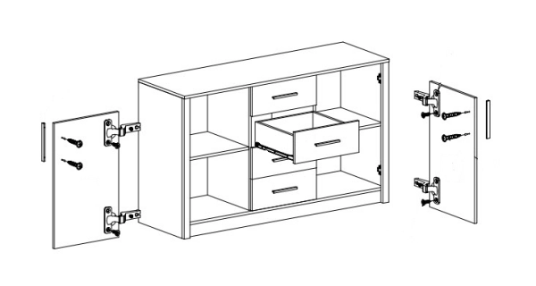 Komoda ASUAN 2, dub sonoma