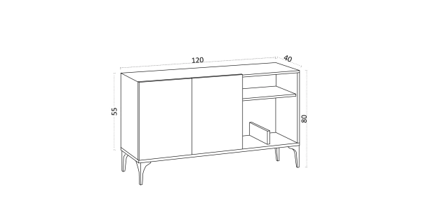 Komoda ATLANTA, bílá