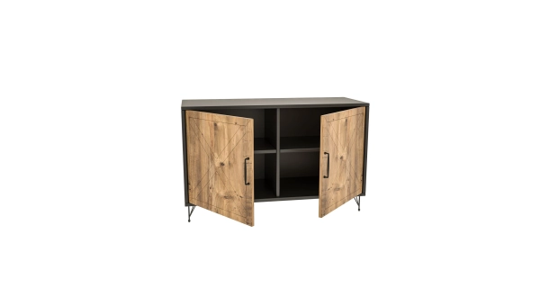 Komoda BAMBINI, antracit/dub