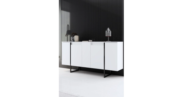 Komoda BILLY, bílá/černá