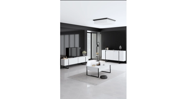 Komoda BILLY, bílá/černá