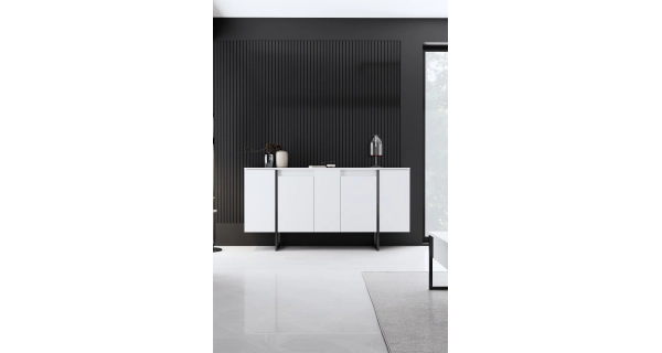 Komoda BILLY, bílá/černá