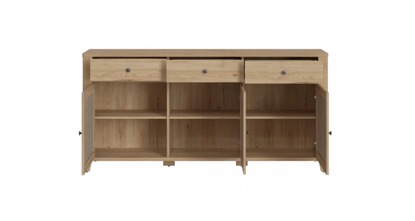 Komoda BOGUTA 3D3S, jackson hickory/amadeus 