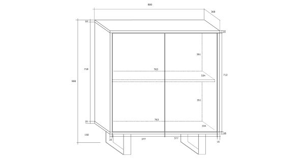 Komoda BOKARO 3, dub sonoma/bílý lesk, 5 let záruka