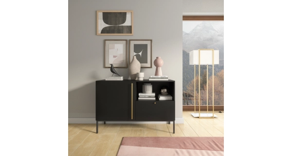 Komoda BOLSENA 120, černý mat