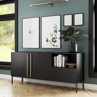 Komoda BOLSENA 180, černý mat